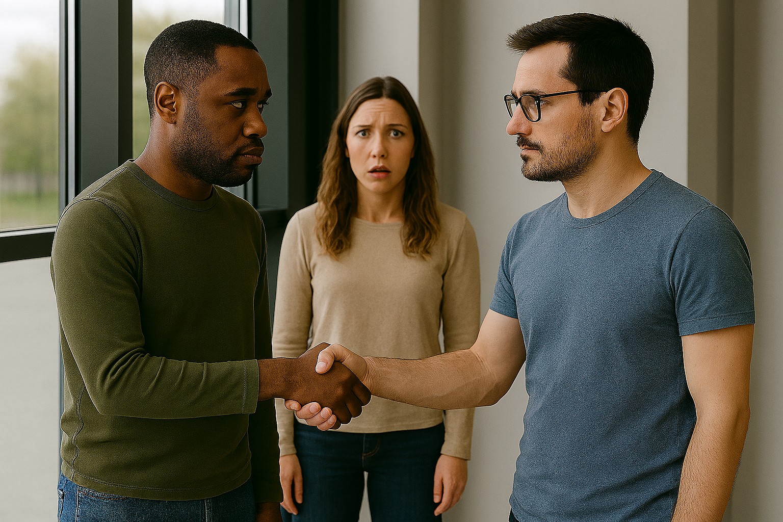 The Handshake Between Men